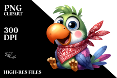 Funny Parrot Sitting Proud with Big Teeth Product Image 2