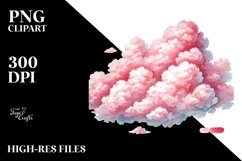 Pinkish Smiling Cloud, Transparent PNG Product Image 2