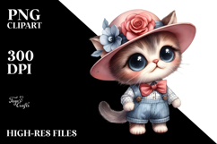 Funny Baby Cat Standing with Expressive Hat Product Image 2