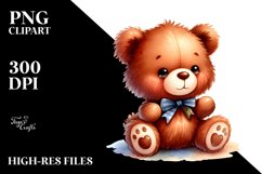 Colorful Plush Bear Baby | Sublimation | Clipart Product Image 3