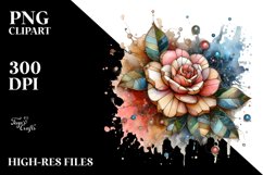Abstract Stained Camellia Product Image 1