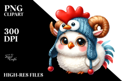 Proud Rooster Lamb | Clipart Product Image 2