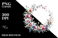 Colorful Floral Frame with Small Orchid Product Image 2