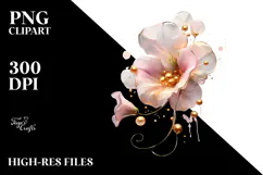 Glossy Sweet Pea Sublimation PNG Product Image 2