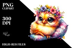 Resting Baby Chicken, PNG Product Image 2