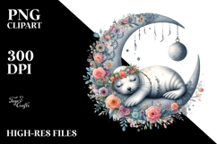 Boho Seal Baby Clipart Product Image 2