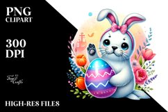 Colorful Baby Seal PNG Product Image 2