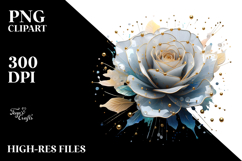 Material Rose Watercolor Splash PNG Product Image 2