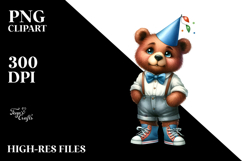Expressive Party Bear | Clipart Product Image 2