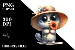 Standing Up Legs Expressive Confused Flower Clipart Product Image 1