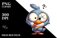 Innocent Cartoon Bird with Exaggerated Expression, Popular Product Image 2