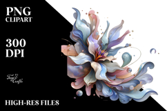 Abstract Glossy Iris PNG Product Image 2