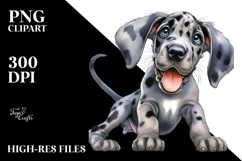 Watercolor Baby Great Dane, High-Res PNG Product Image 2