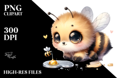 Digital Watercolor with Cute Baby Bee Product Image 2