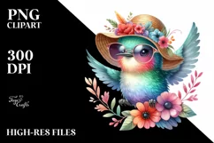 colorful cute baby hummingbird sun glasses Product Image 3