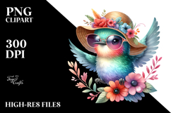Colorful Baby Hummingbird Sun es Sun Hat Clipart Product Image 2
