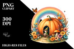 Simple Autumn Fairy House Clipart Product Image 3