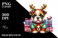 Expressive Watercolor Bulldog PNG Product Image 3