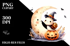 Cute Baby Snail, Halloween Theme, PNG Product Image 1