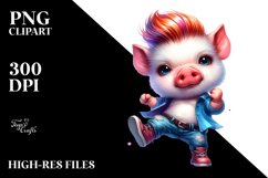 Funny Dancing Pig, PNG Product Image 3