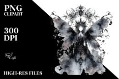 Washed Gothic Fairy Clipart Product Image 3