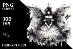 Simple Gothic Fairy Clipart Product Image 1