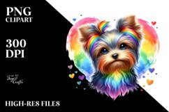 Rainbow with Cocker Spaniel in Watercolor PNG Product Image 2