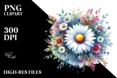 Colorful Daisy Wreath Product Image 1