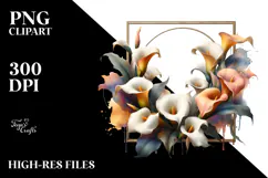 Calla Lily Made of Material PNG Product Image 2