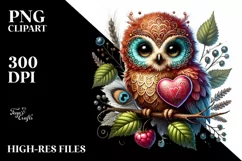 Adorned Baby Owl, Transparent PNG Product Image 2