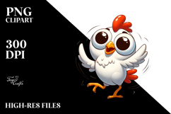 Chicken with Oversized Sunglasses PNG Product Image 2