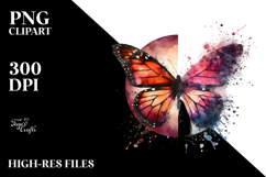 Grungy Butterfly PNG Product Image 2