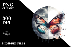 Grungy Butterfly PNG Product Image 2