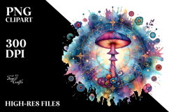 Vibrant Mushroom Tarot, Transparent PNG Product Image 2