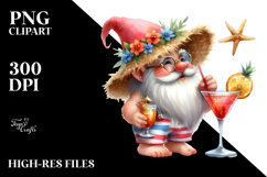 Whimsical Gnome Drinking PNG Product Image 2