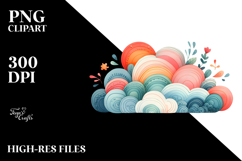 Colorful Whimsical Cloud PNG Product Image 2