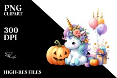 Vibrant Baby Unicorn Clipart Product Image 1