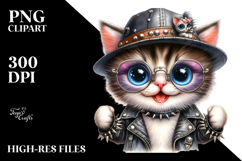 Energetic Baby Kitten PNG Product Image 2