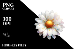 Daisy with Golden Insertions, PNG Product Image 2