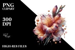 abstract glossy gladiolus glass material Product Image 1