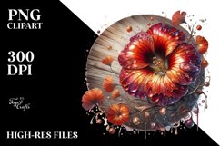 watercolor shiny nasturtium glass material Product Image 3