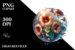 watercolor shiny nasturtium glass material Product Image 1