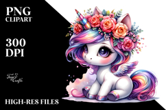 Vibrant Cute Unicorn PNG Product Image 2