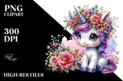 Vibrant Cute Unicorn PNG Product Image 2