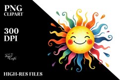 Pinkish Smiling Sun, Transparent PNG Product Image 2