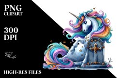 Vibrant Unicorn Hallo | Clipart Product Image 3