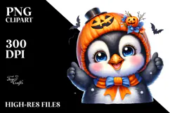 Baby Penguin with Big Eyes PNG Product Image 2