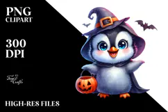 Baby Penguin with Big Eyes PNG Product Image 2