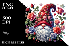 Detailed Valentine Gnome with Heart PNG Product Image 2