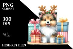 Enthusiastic Baby Shetland Sheepdog PNG Product Image 3